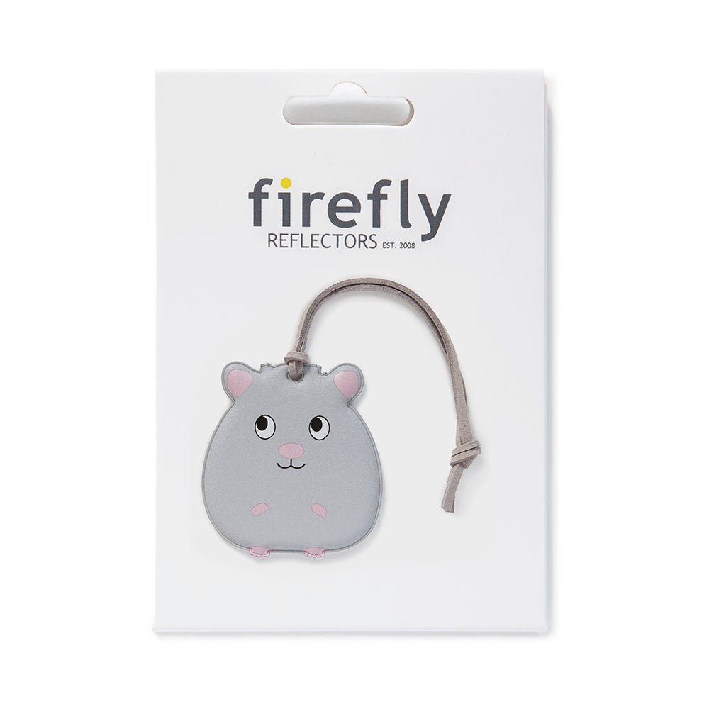 Hamster Soft Shape Reflector Bag Charm from Firefly Reflectors