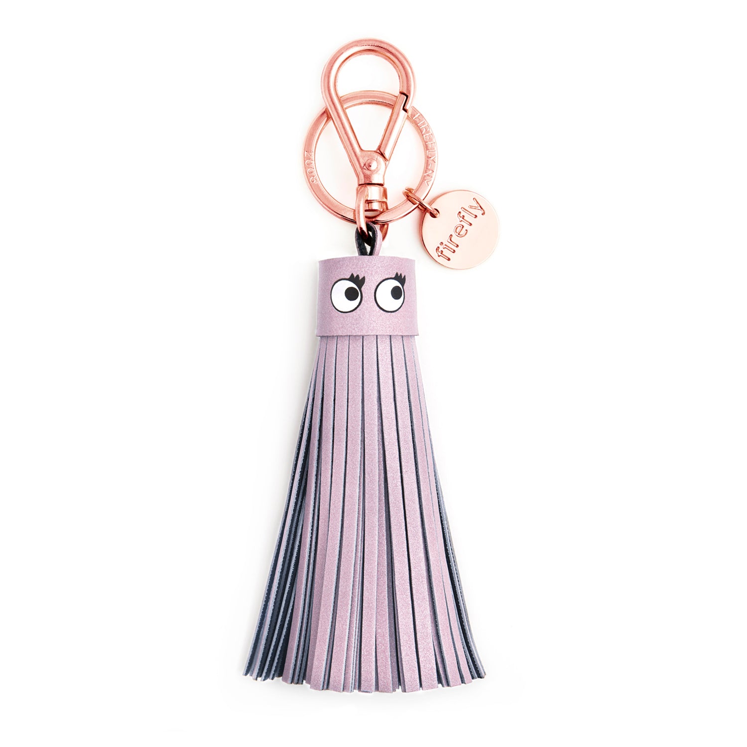 Firefly Reflectors - Lilac "Eye See You" Soft Tassel Reflector Bag Charm