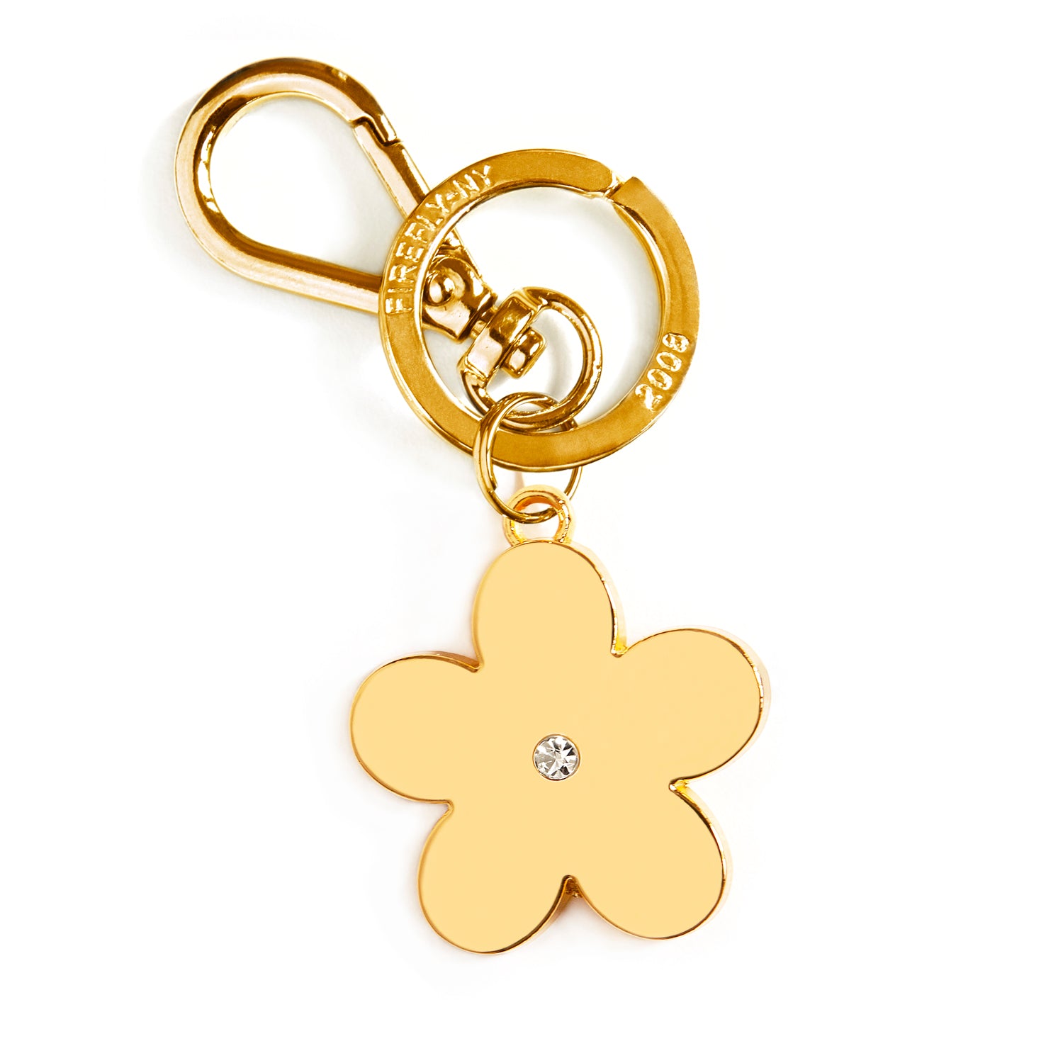 Gold Flower Bag Charm