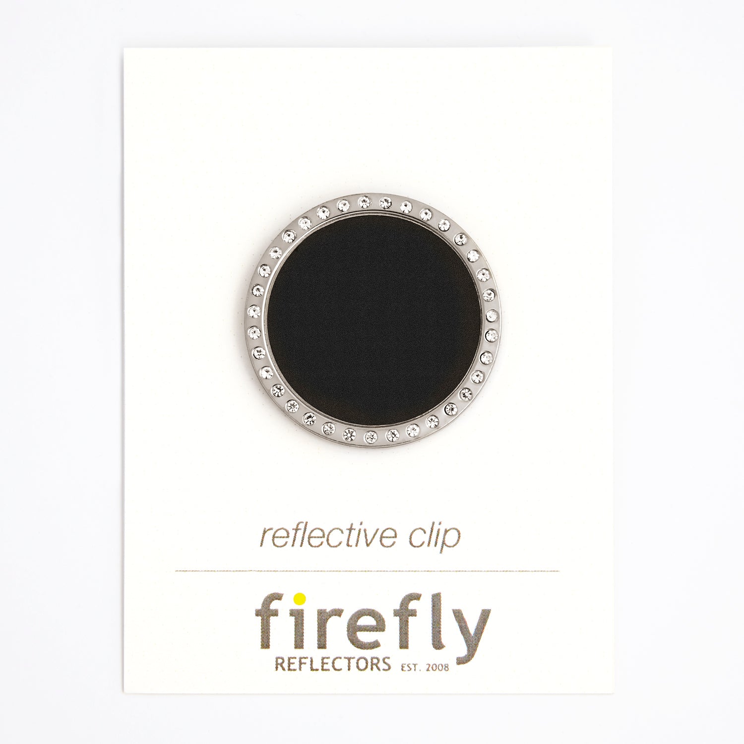 Firefly Reflectors - Silver Clip-on Reflector with crystals