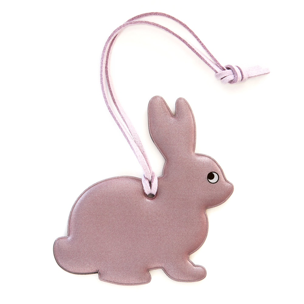 Pink Bunny Soft Shape Reflector Bag Charm