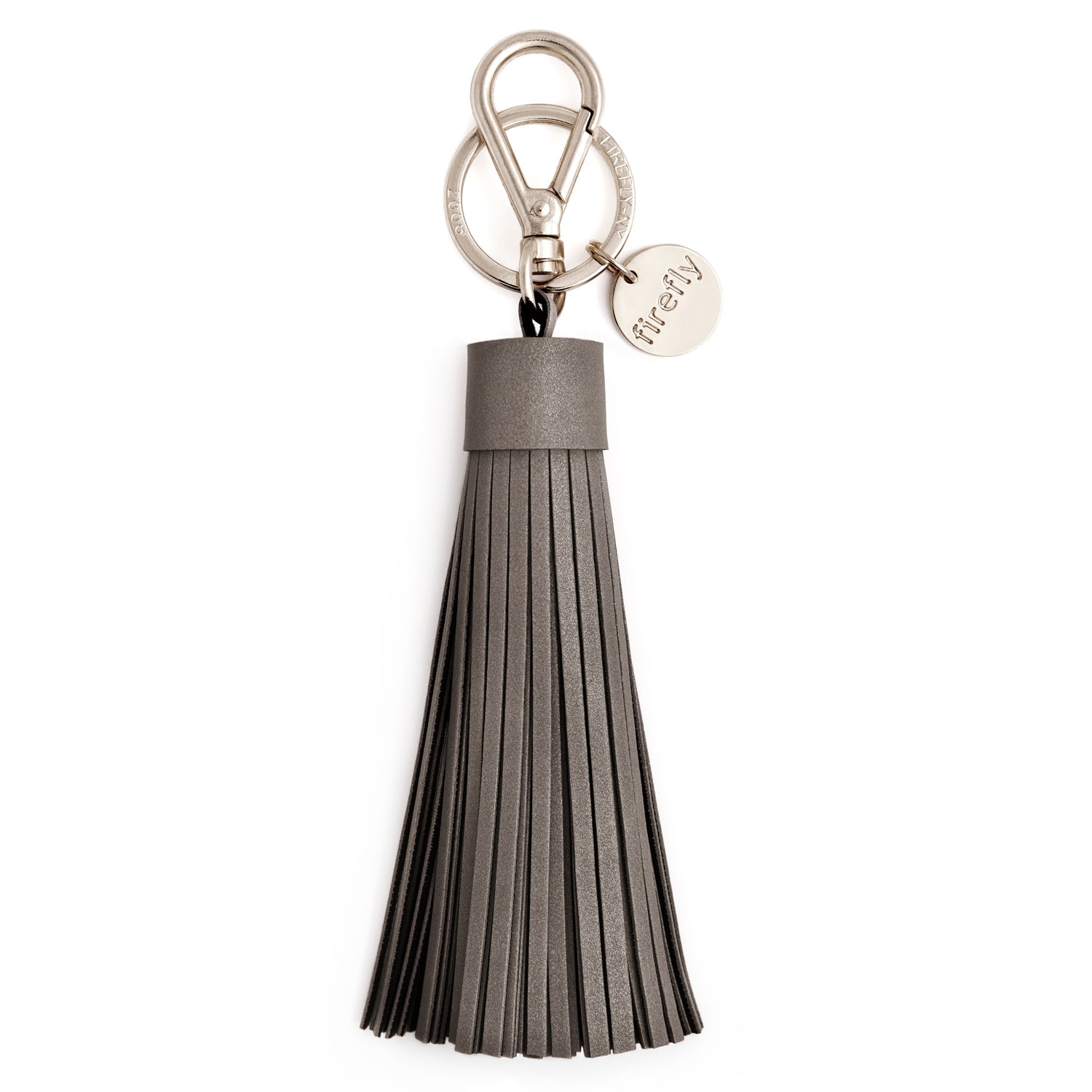 Firefly Reflectors - Charcoal Soft Tassel Reflector Bag Charm