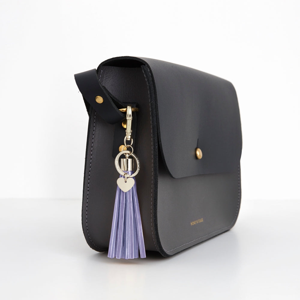 Firefly Reflectors - Lavender Tassel Reflector Bag Charm