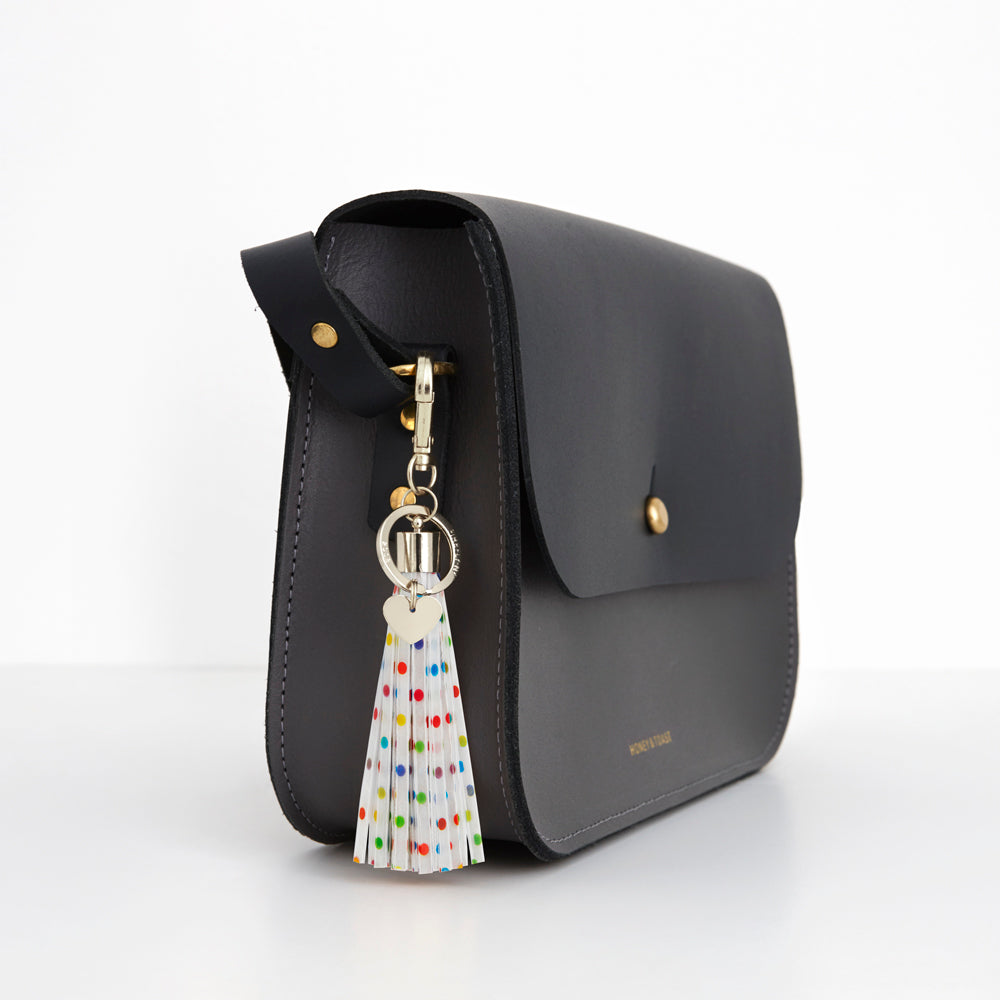 Firefly Reflectors - Rainbow Dots Print Tassel Reflector