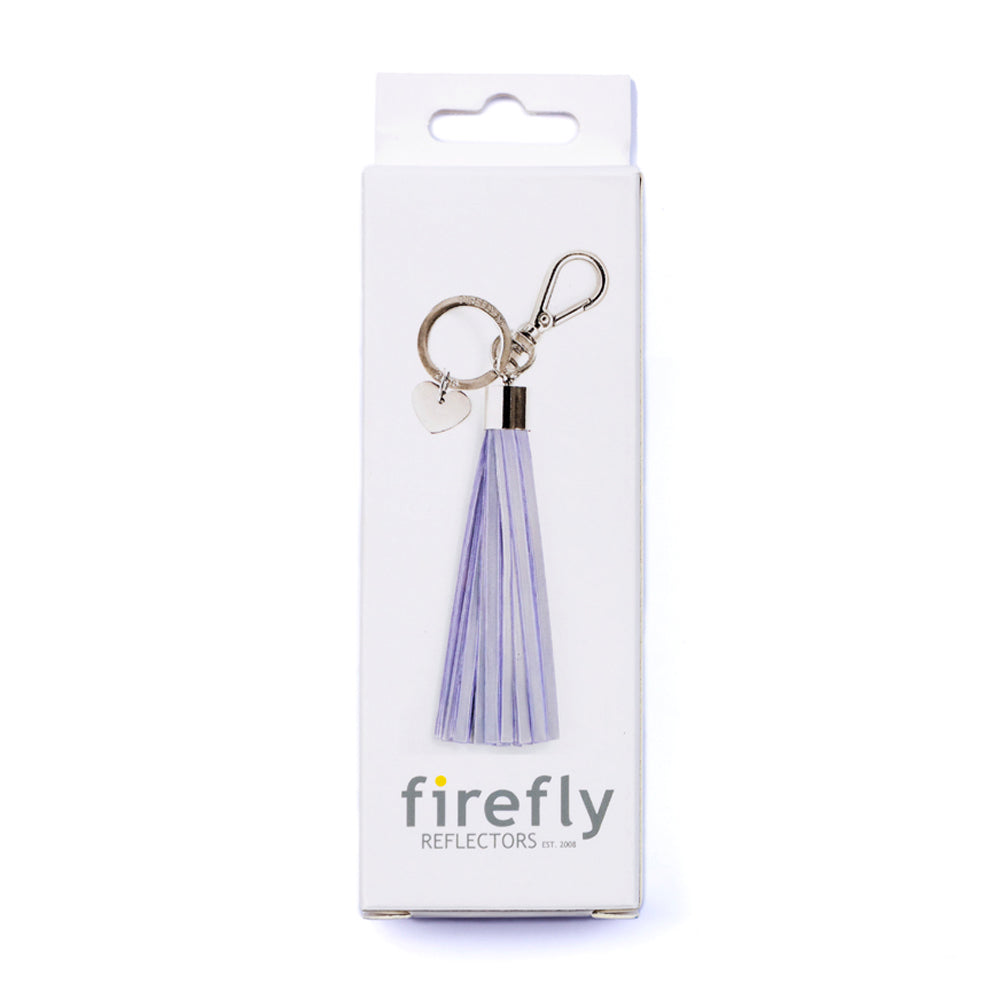 Firefly Reflectors - Lavender Tassel Reflector Bag Charm