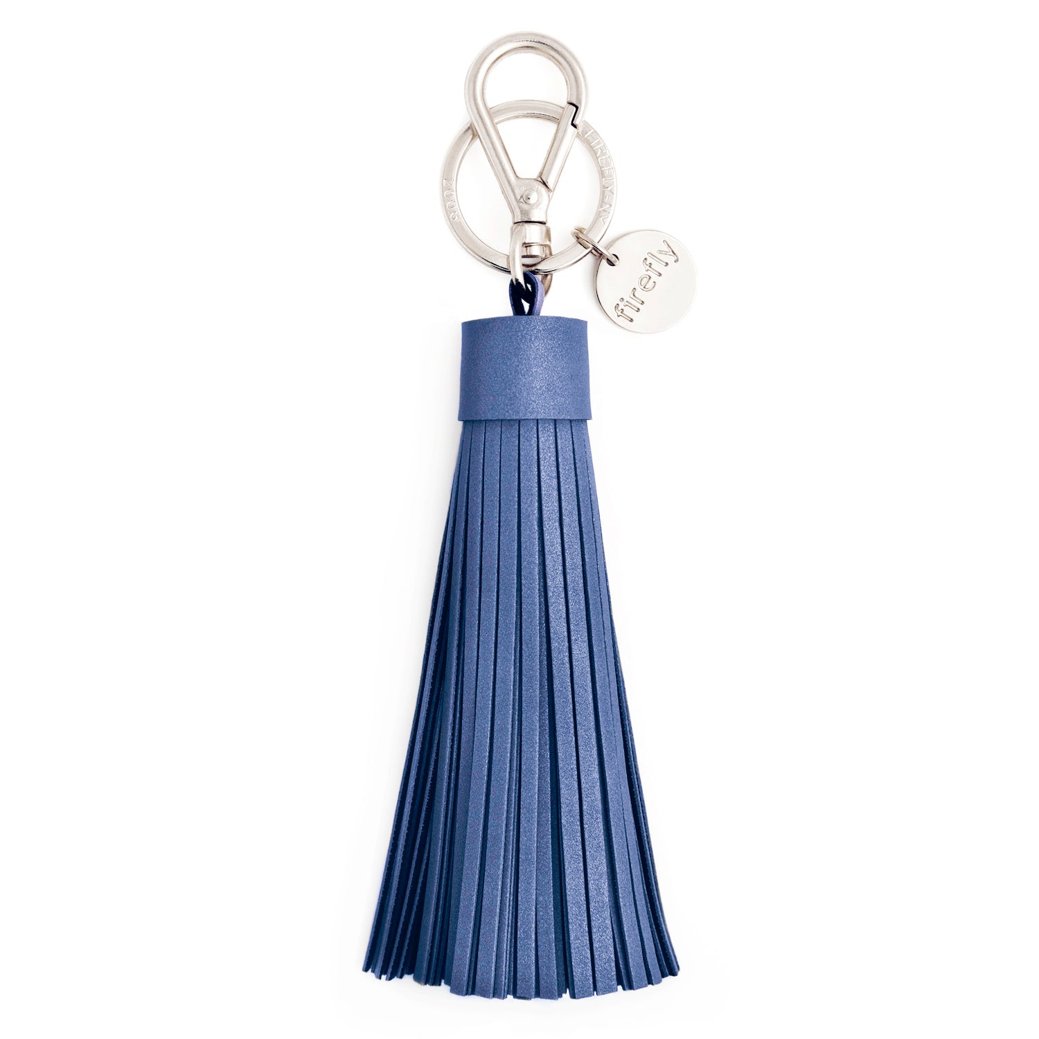 Firefly Reflectors - Sky Blue Soft Tassel Reflector Bag Charm