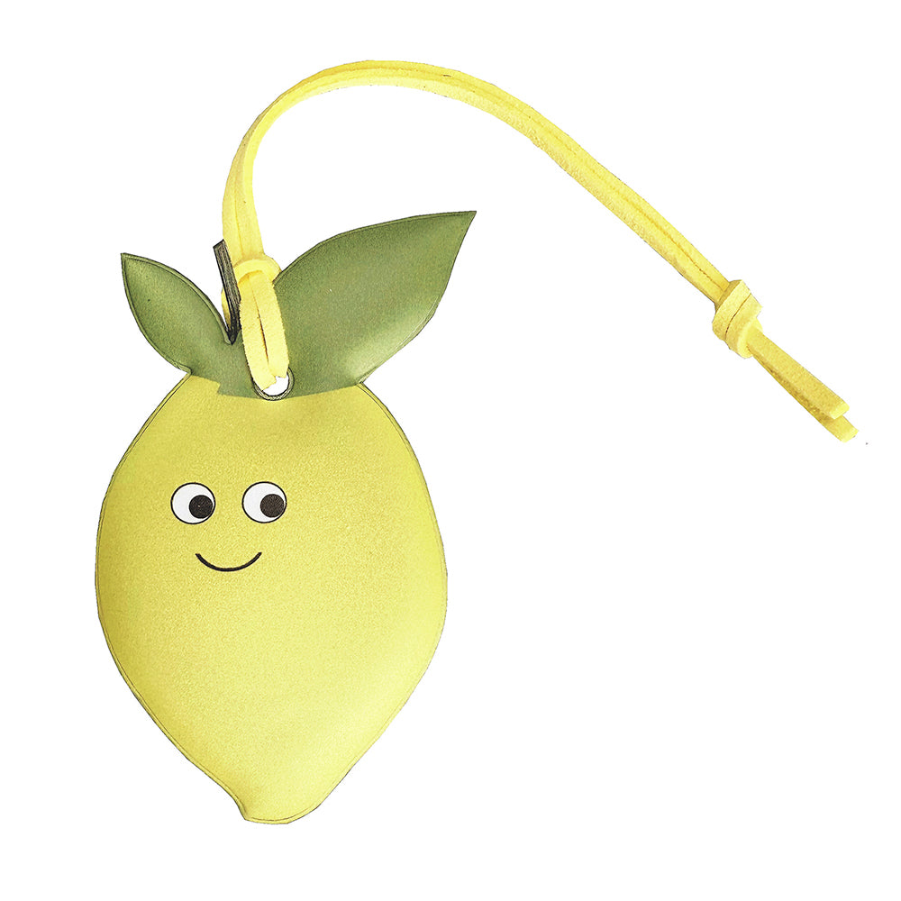 Lemon Soft Shape Reflector Bag Charm