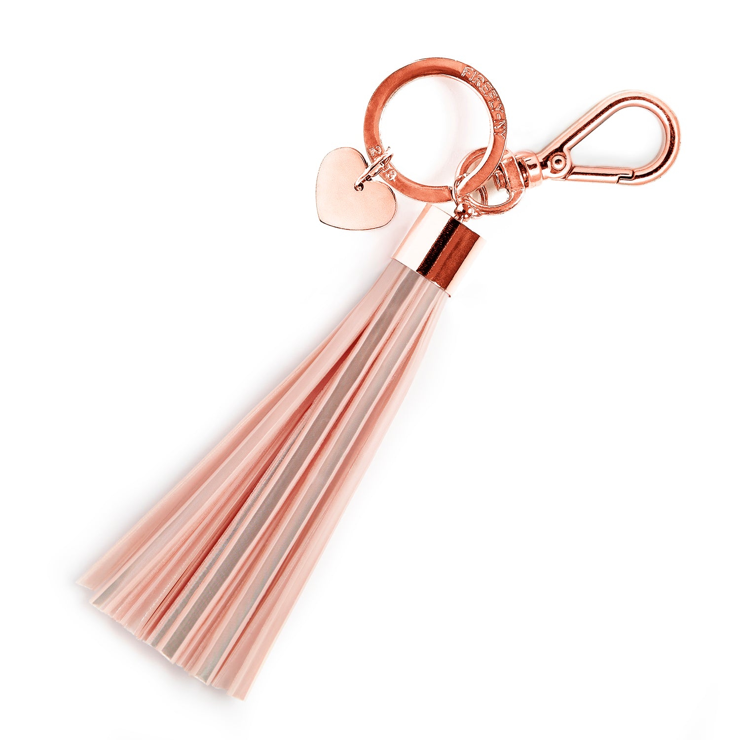 Firefly Reflectors - Nude Pink Rosé Tassel Reflector Bag Charm