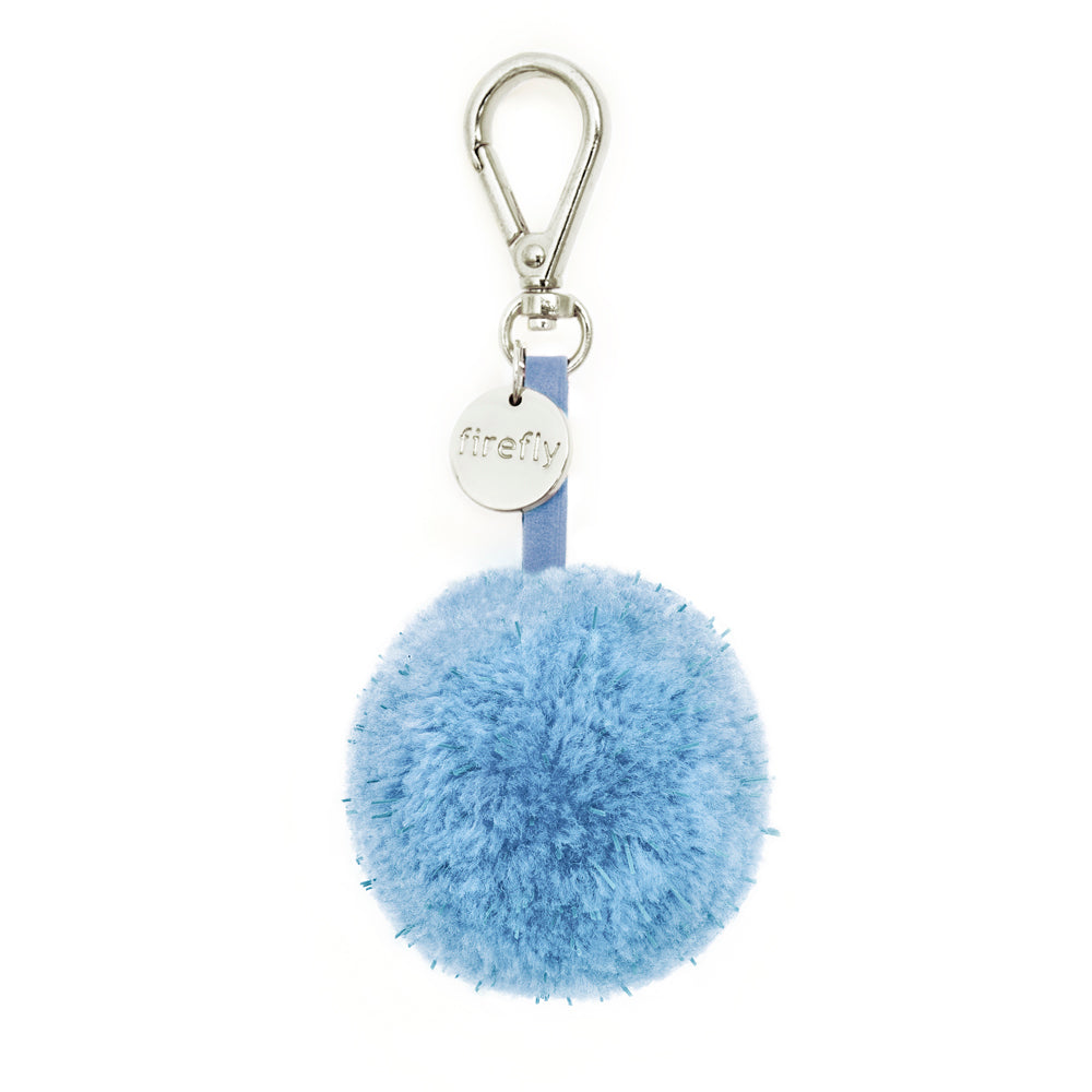 Firefly Reflectors - Reflective Pom Pom Bag Charm - Baby Blue