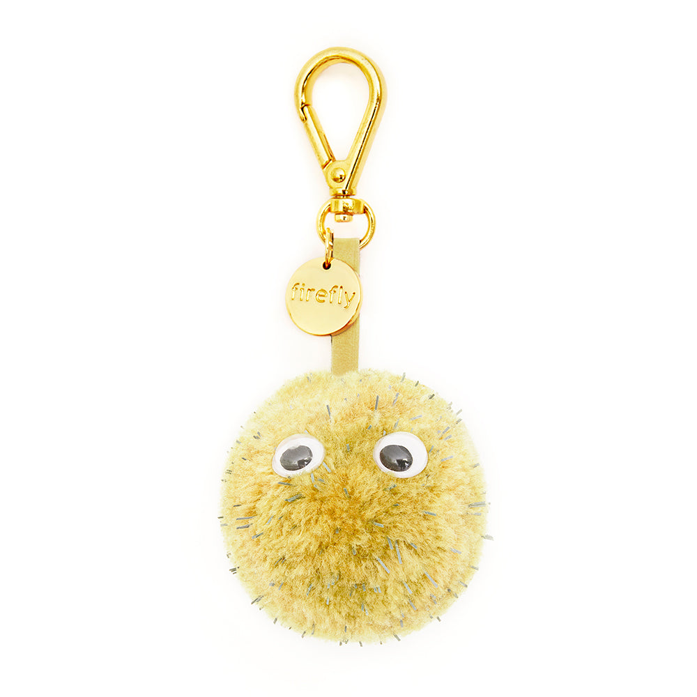 Firefly Reflectors - Reflective Pom Pom Eyes Bag Charm - Citron