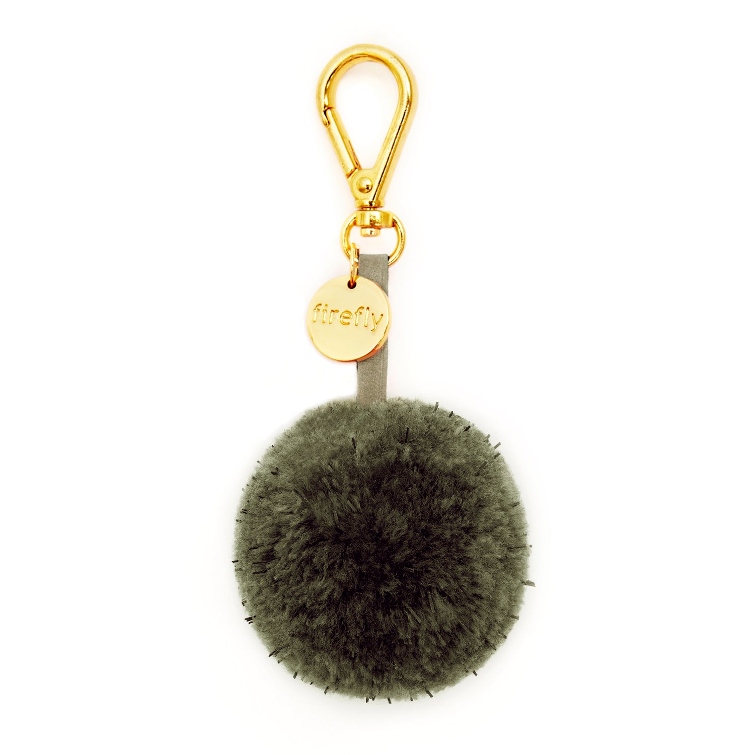 Firefly Reflectors - Reflective Pom Pom Bag Charm - Olive