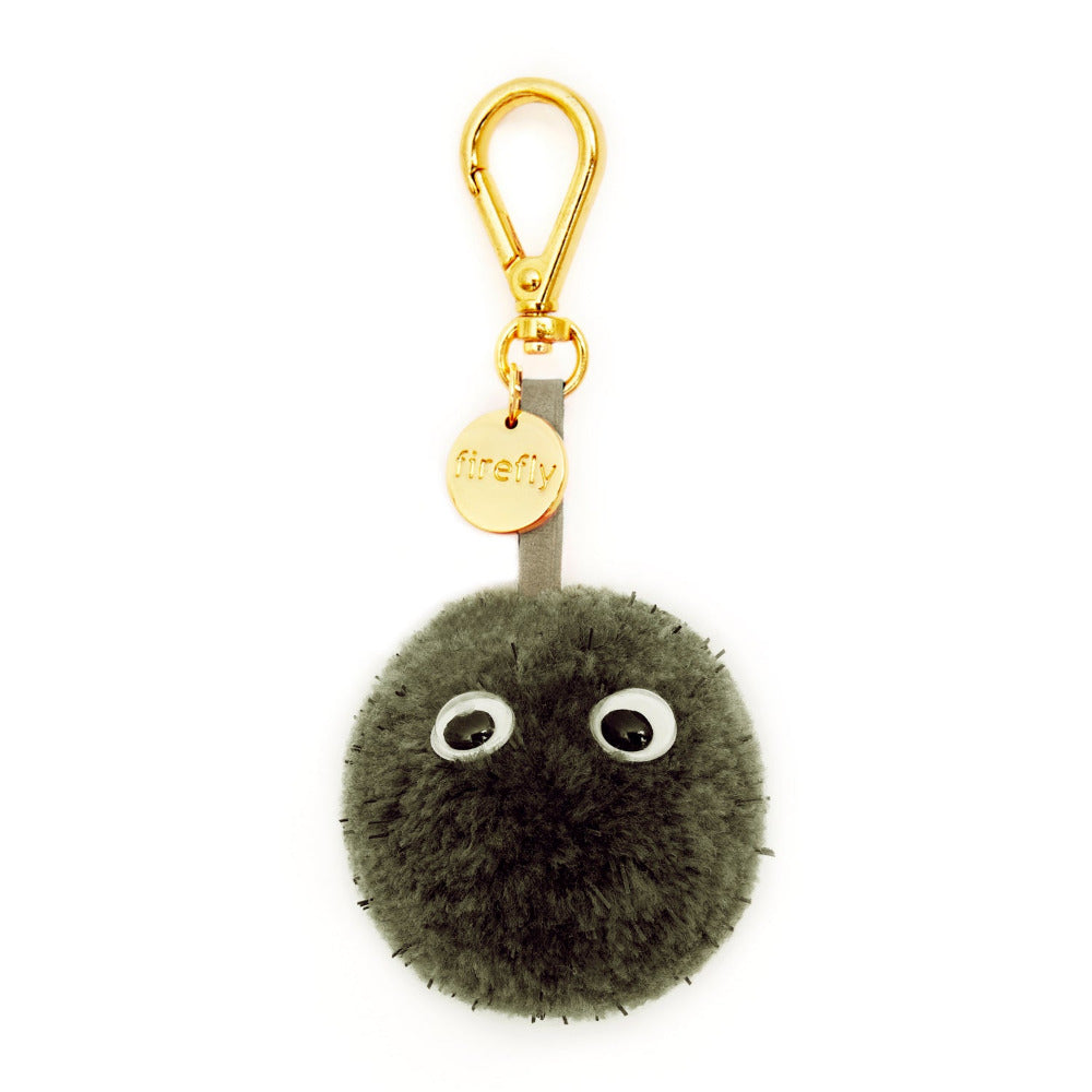 Firefly Reflectors - Reflective Pom Pom Eyes Bag Charm - Olive