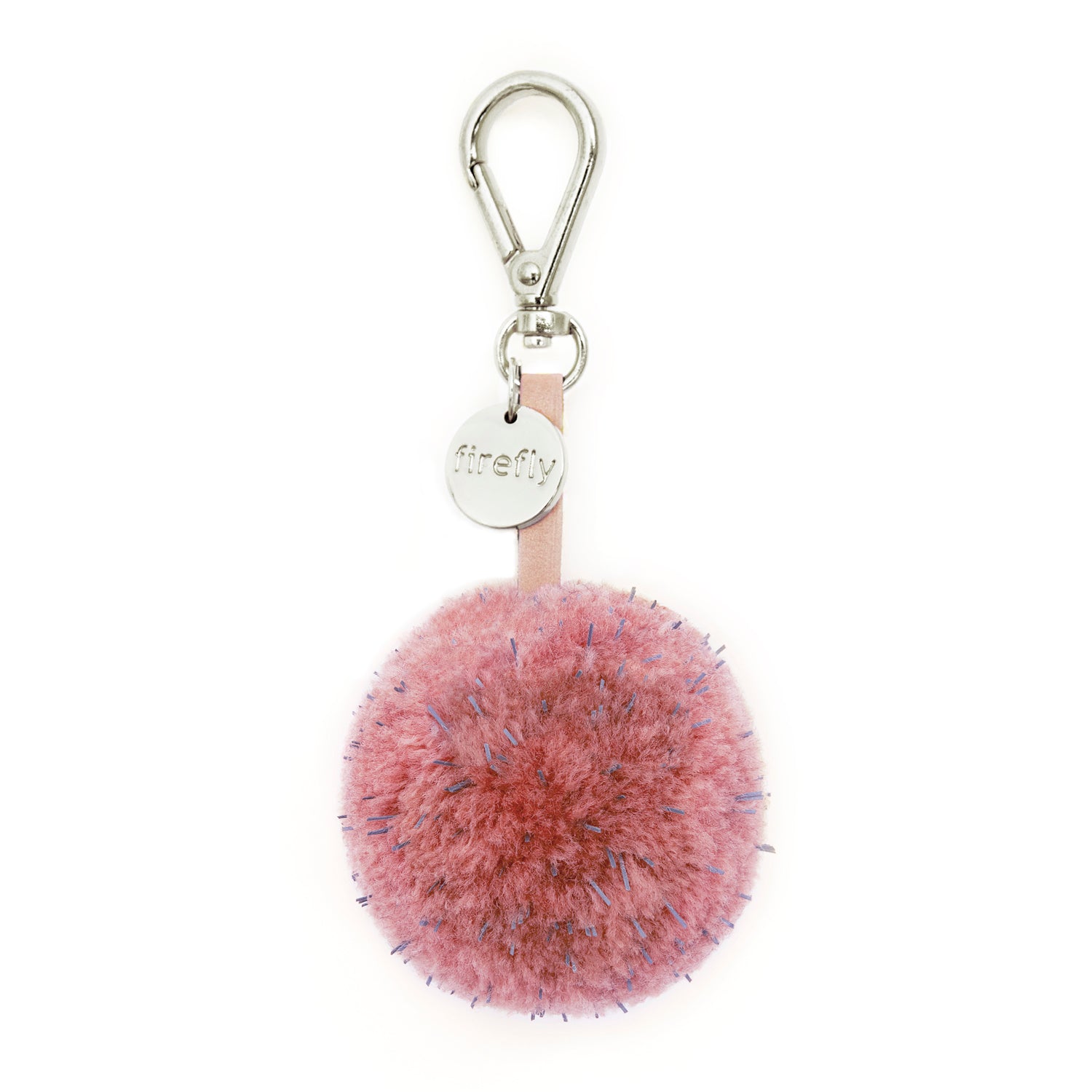Firefly Reflectors - Reflective Pom Pom Bag Charm - Rose