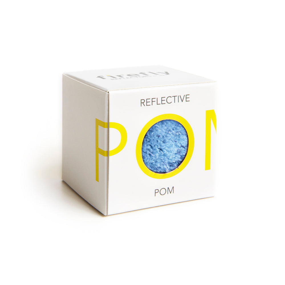 Firefly Reflectors - Reflective Pom Pom Bag Charm - Baby Blue