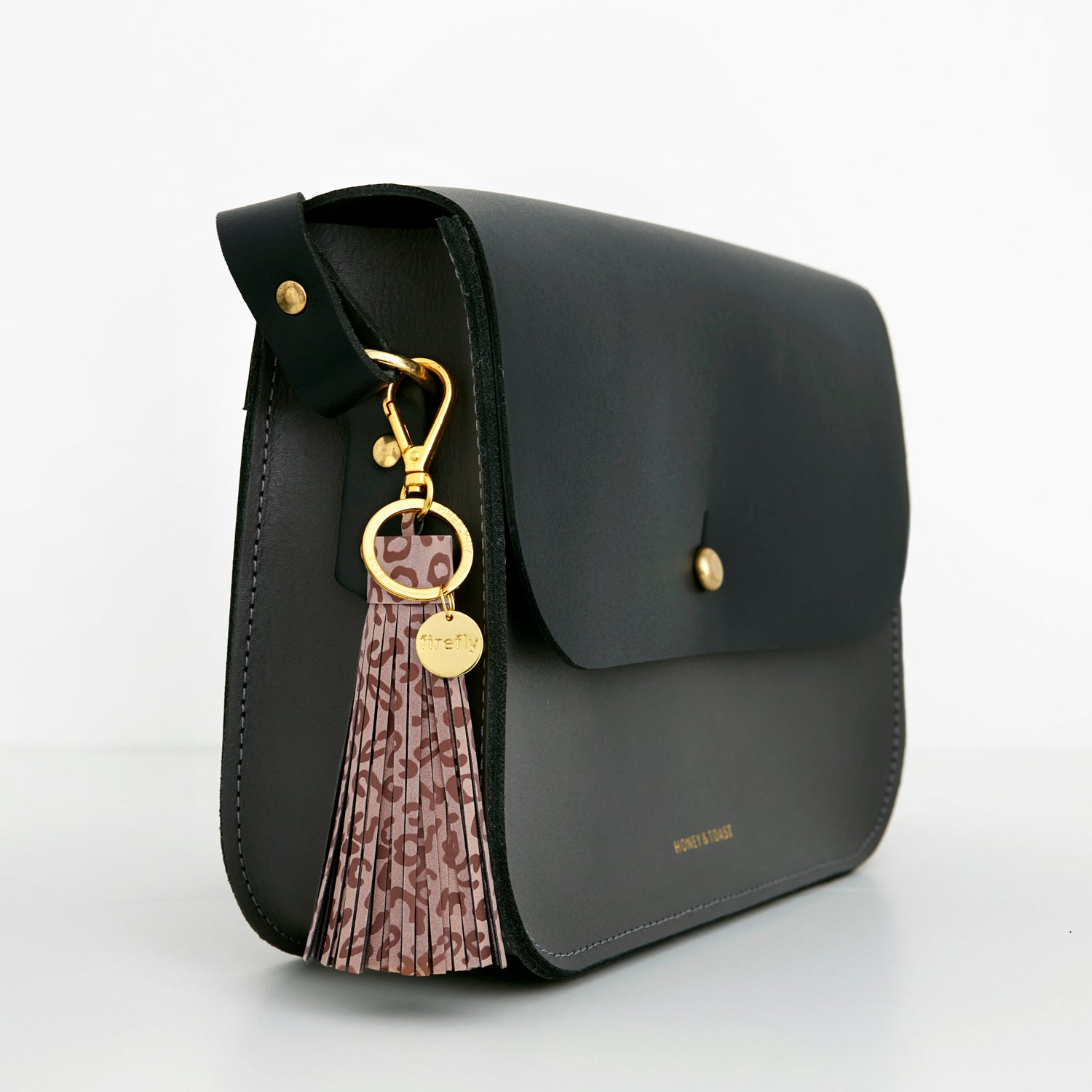Firefly Reflectors - Leopard Print Soft Tassel Reflector Bag Charm
