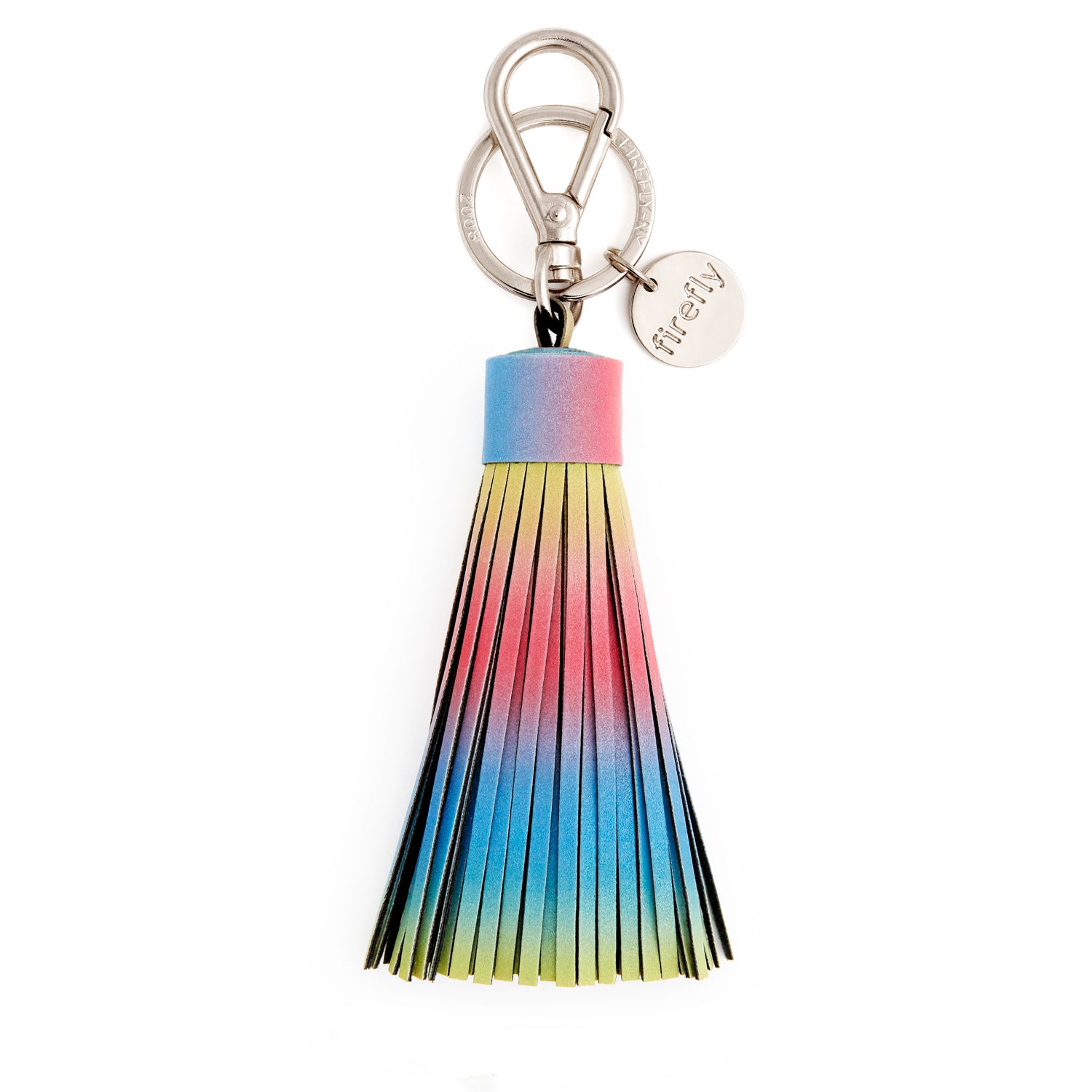 Firefly Reflectors - Holographic Rainbow Soft Tassel Reflector Bag Charm