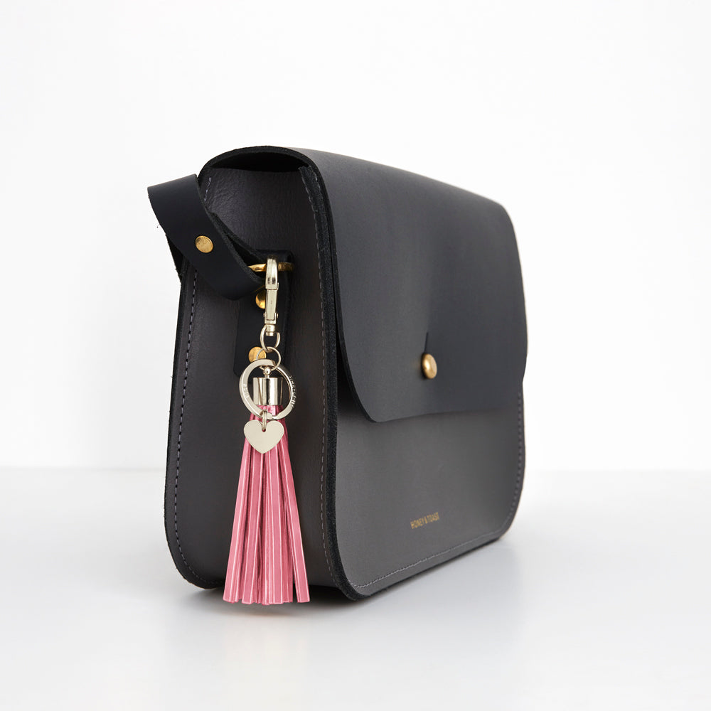 Firefly Reflectors - Pink Blush Tassel Reflector Bag Charm